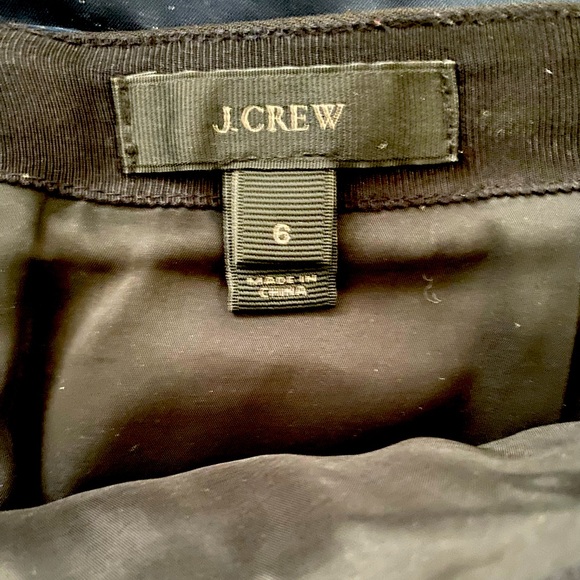 J Crew Black mini-skirt sz 6 - Picture 3 of 5